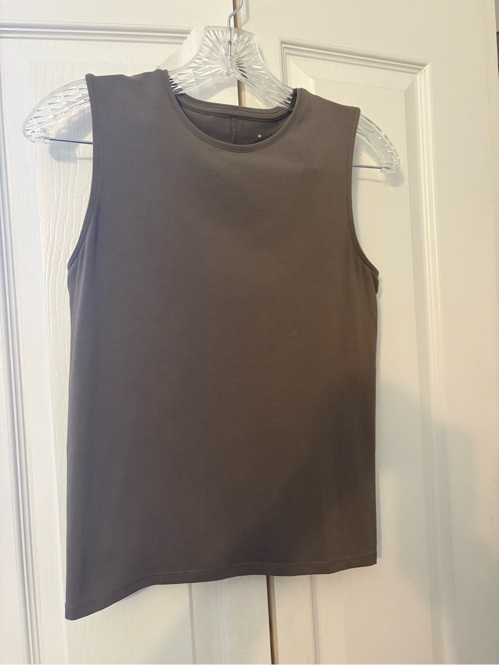 Everlane Sleeveless Crewneck Tank - Taupe Brown